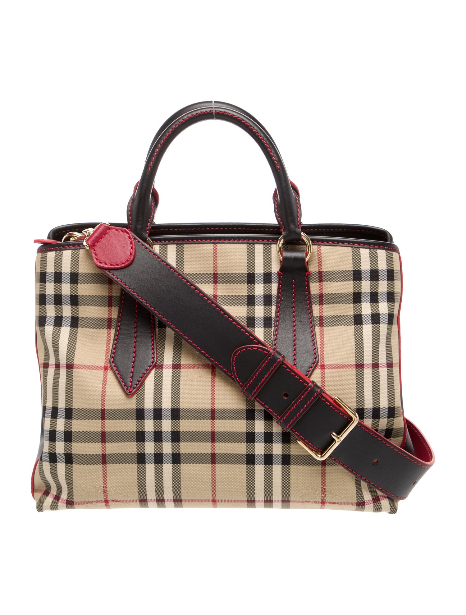 Burberry London Haymarket Check Horseferry Handle Bag