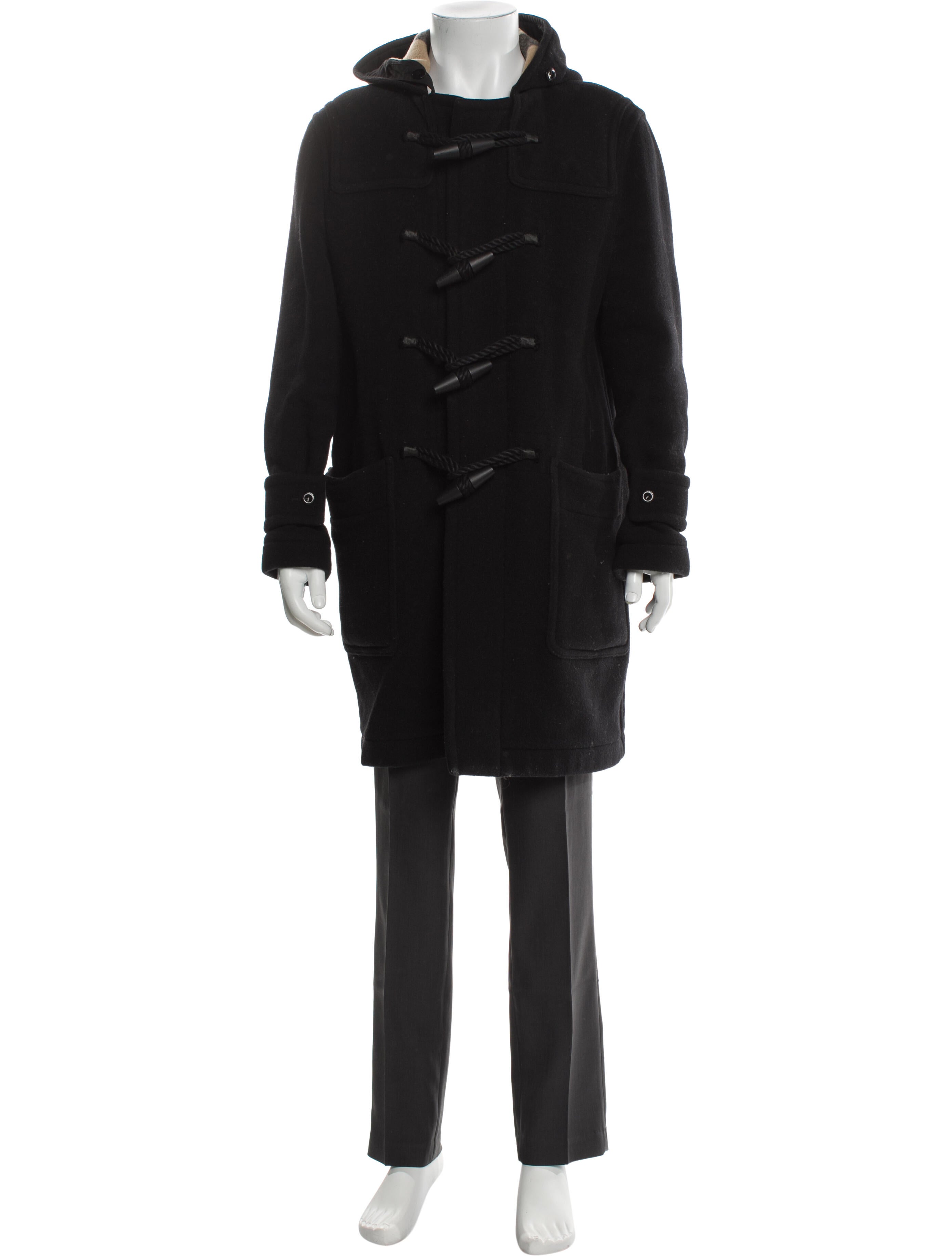 Burberry House Check Pattern Virgin Wool Parka