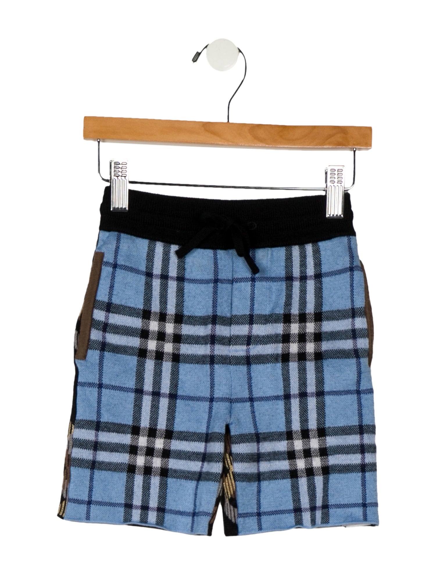 Burberry Boys Wool Check Pattern Shorts