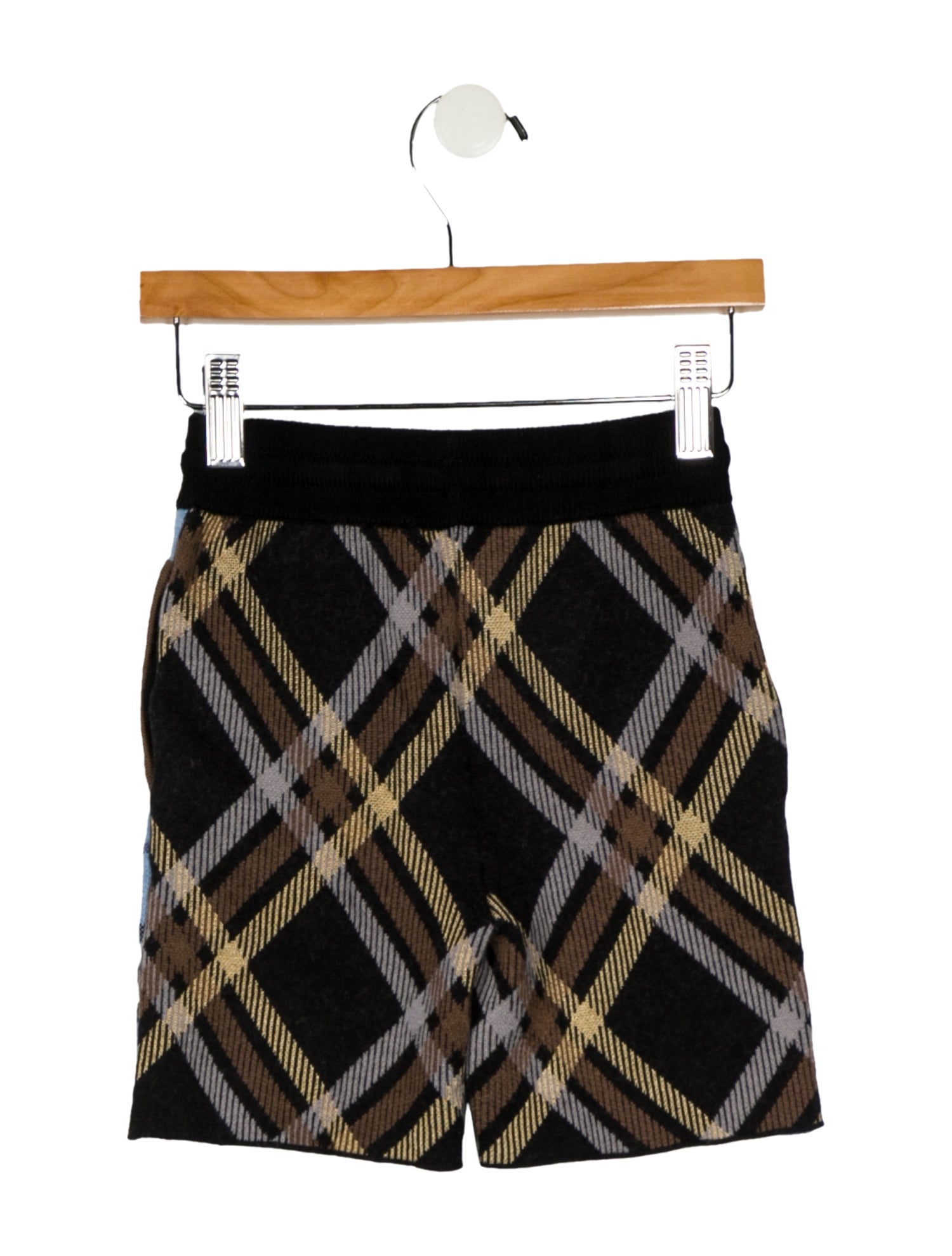 Burberry Boys Wool Check Pattern Shorts