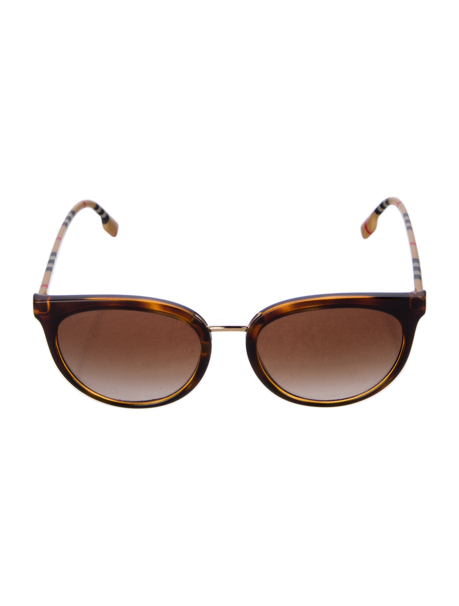 Burberry House Check Pattern Cat-Eye Sunglasses