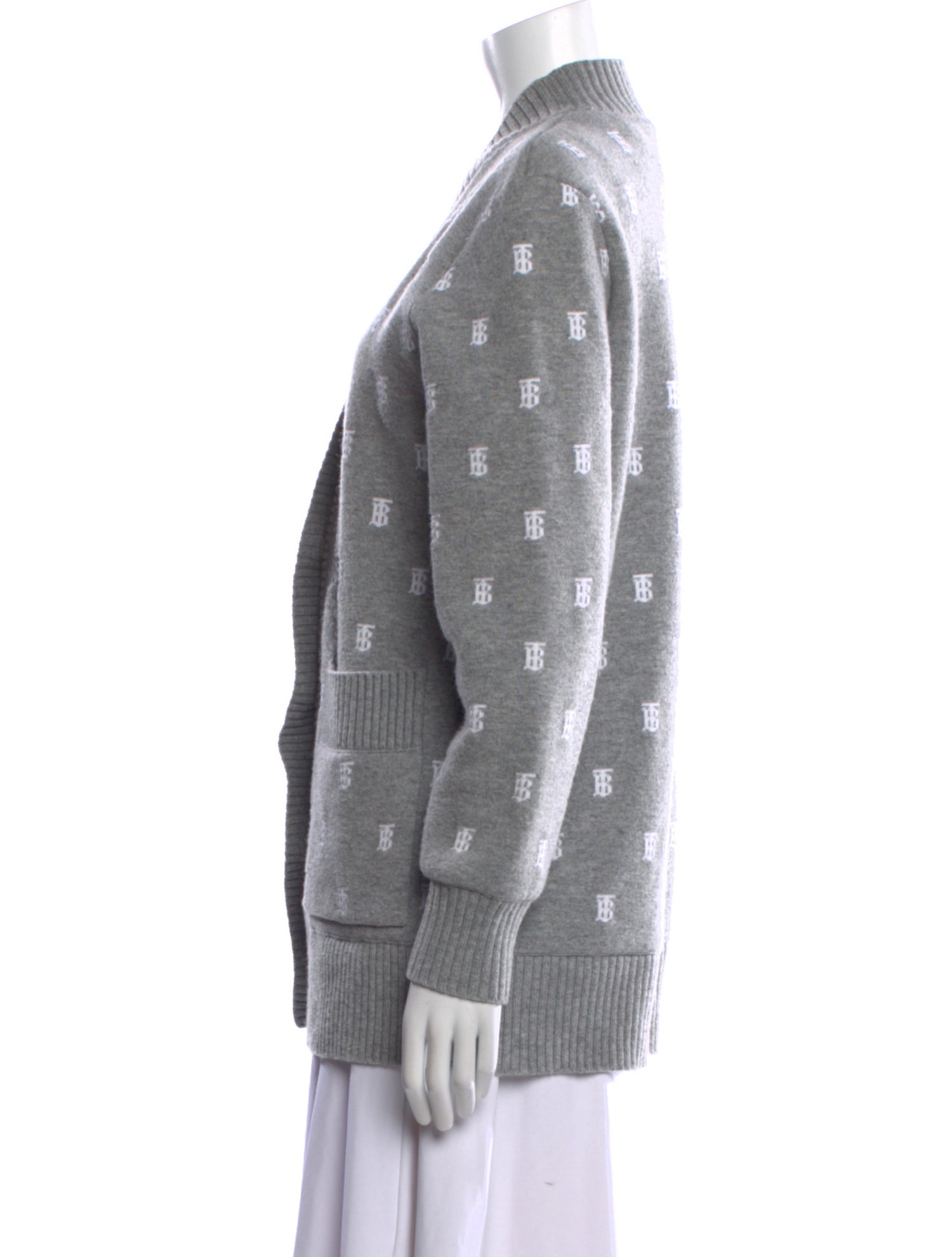 Burberry Printed V-Neck Sweater