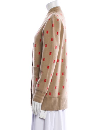 Burberry Printed V-Neck Sweater