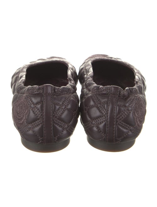 Burberry Leather Printed Ballet Flats