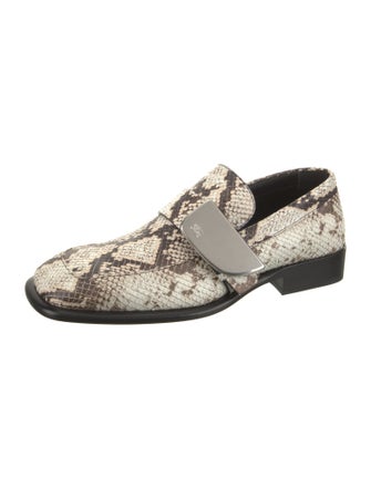 Burberry Python Animal Print Loafers