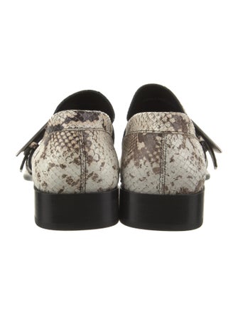Burberry Python Animal Print Loafers