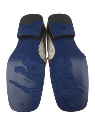 Burberry Python Animal Print Loafers