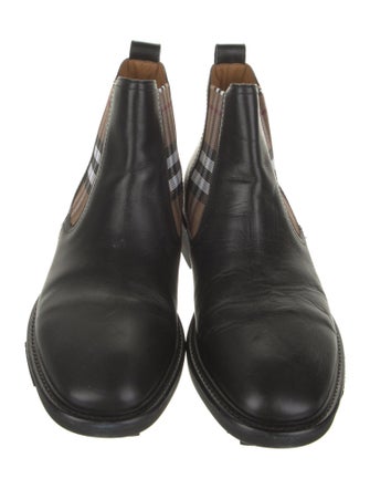 Burberry Leather Chelsea Boots