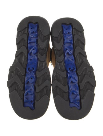 Burberry Leather Colorblock Pattern Chelsea Boots