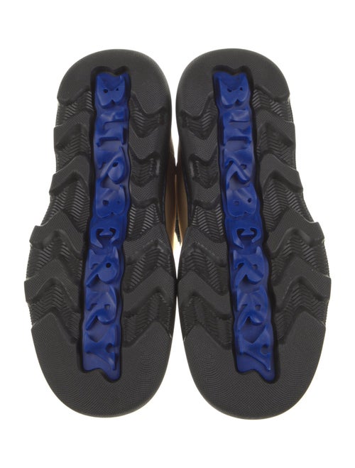 Burberry Leather Colorblock Pattern Chelsea Boots