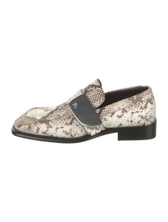 Burberry Python Animal Print Loafers