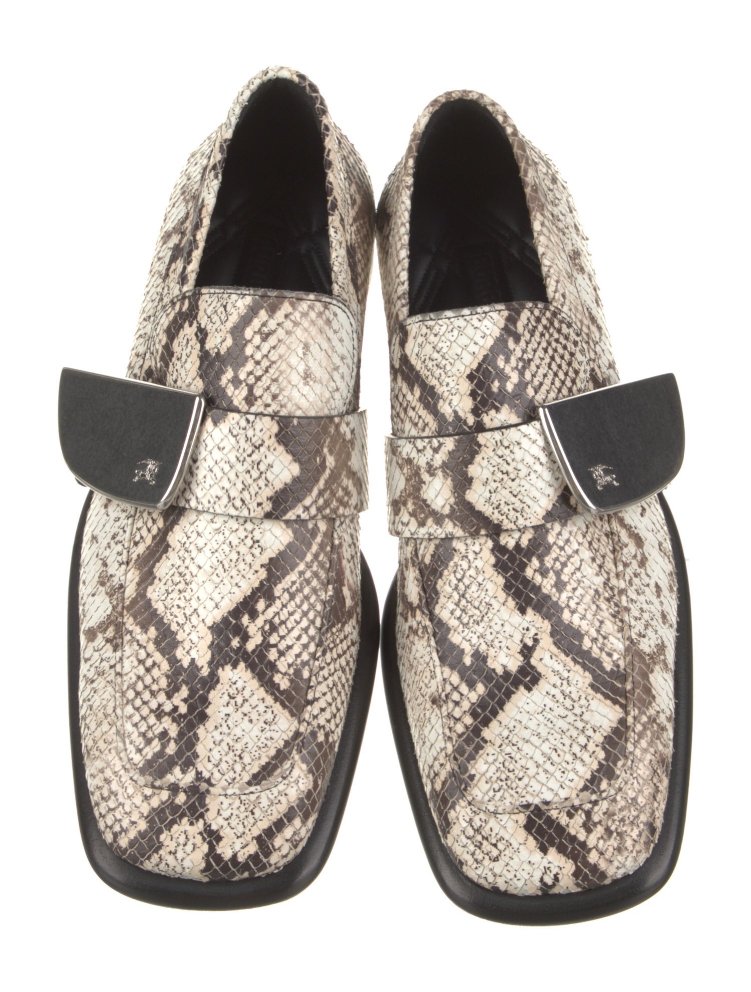 Burberry Python Animal Print Loafers
