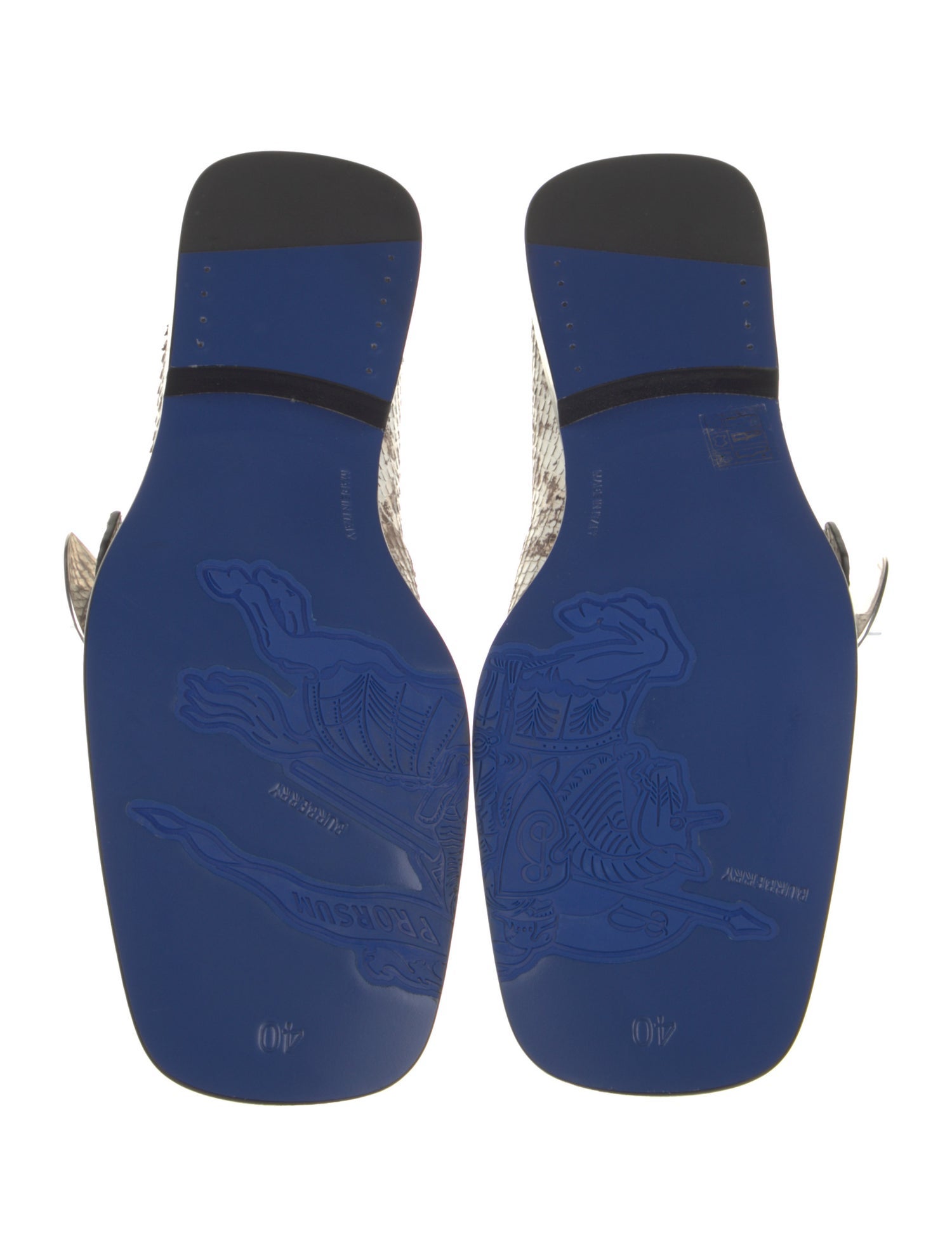 Burberry Python Animal Print Loafers