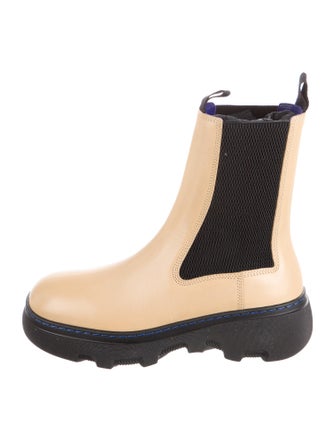 Burberry Leather Chelsea Boots