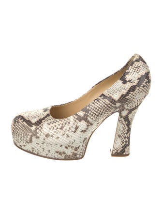 Burberry Python Animal Print Pumps