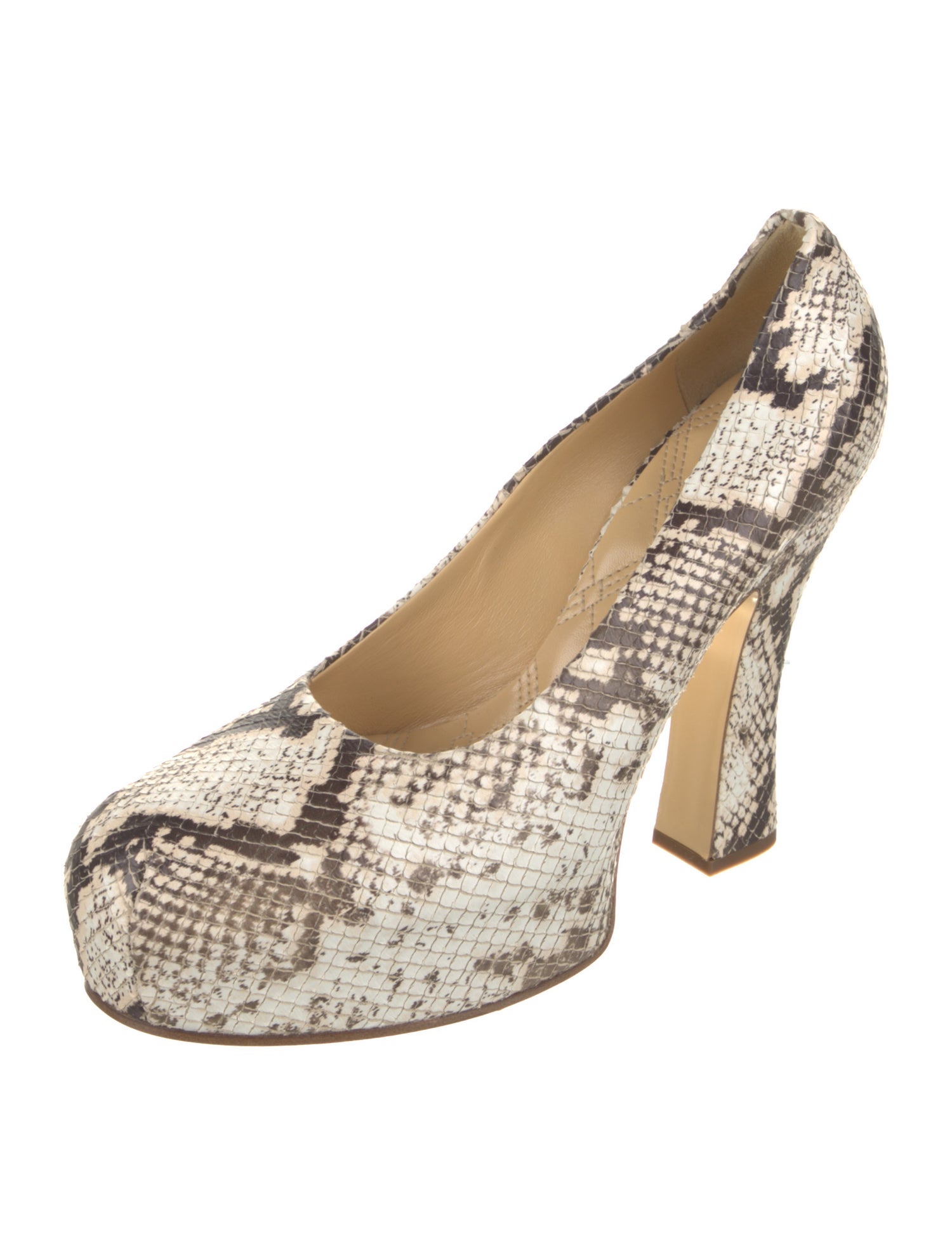 Burberry Python Animal Print Pumps