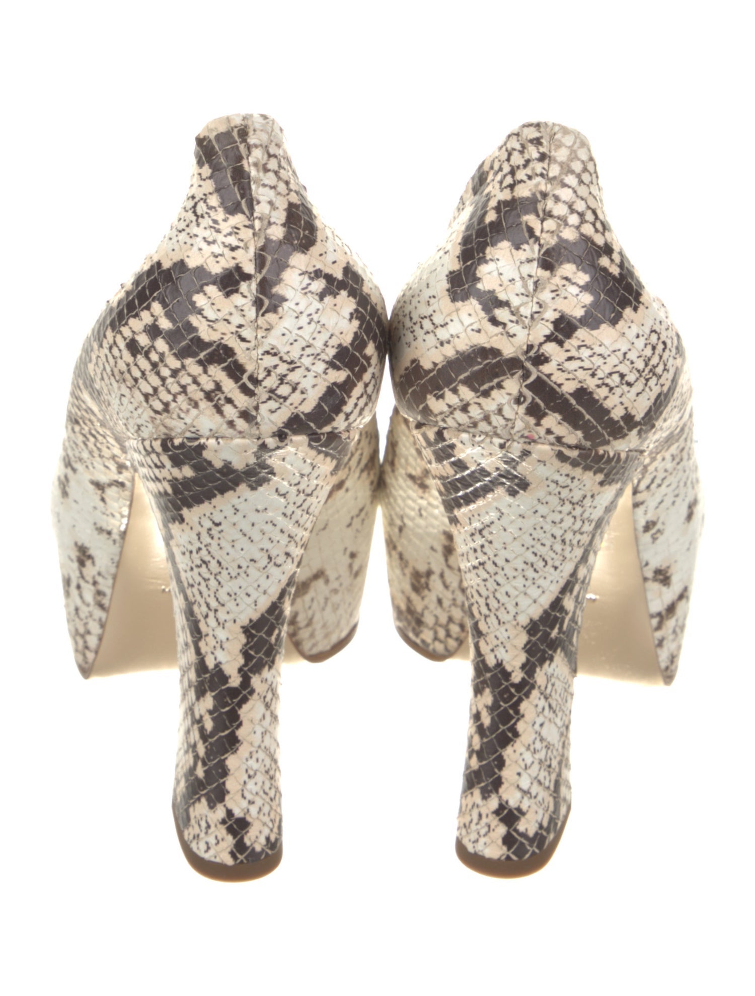 Burberry Python Animal Print Pumps