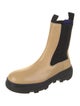 Burberry Leather Colorblock Pattern Chelsea Boots