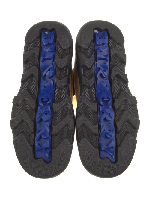 Burberry Leather Colorblock Pattern Chelsea Boots