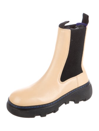 Burberry Leather Chelsea Boots