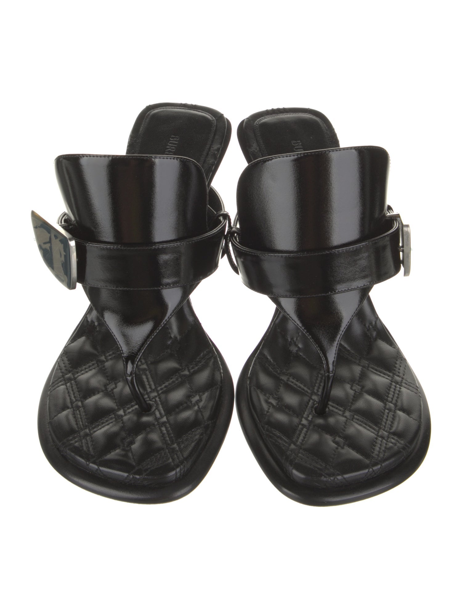 Burberry Leather Flip Flops