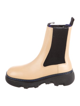 Burberry Leather Chelsea Boots