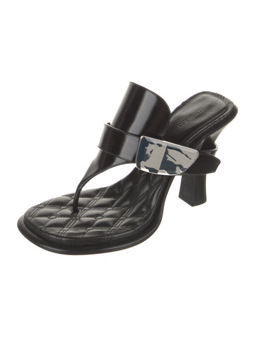 Burberry Leather Flip Flops
