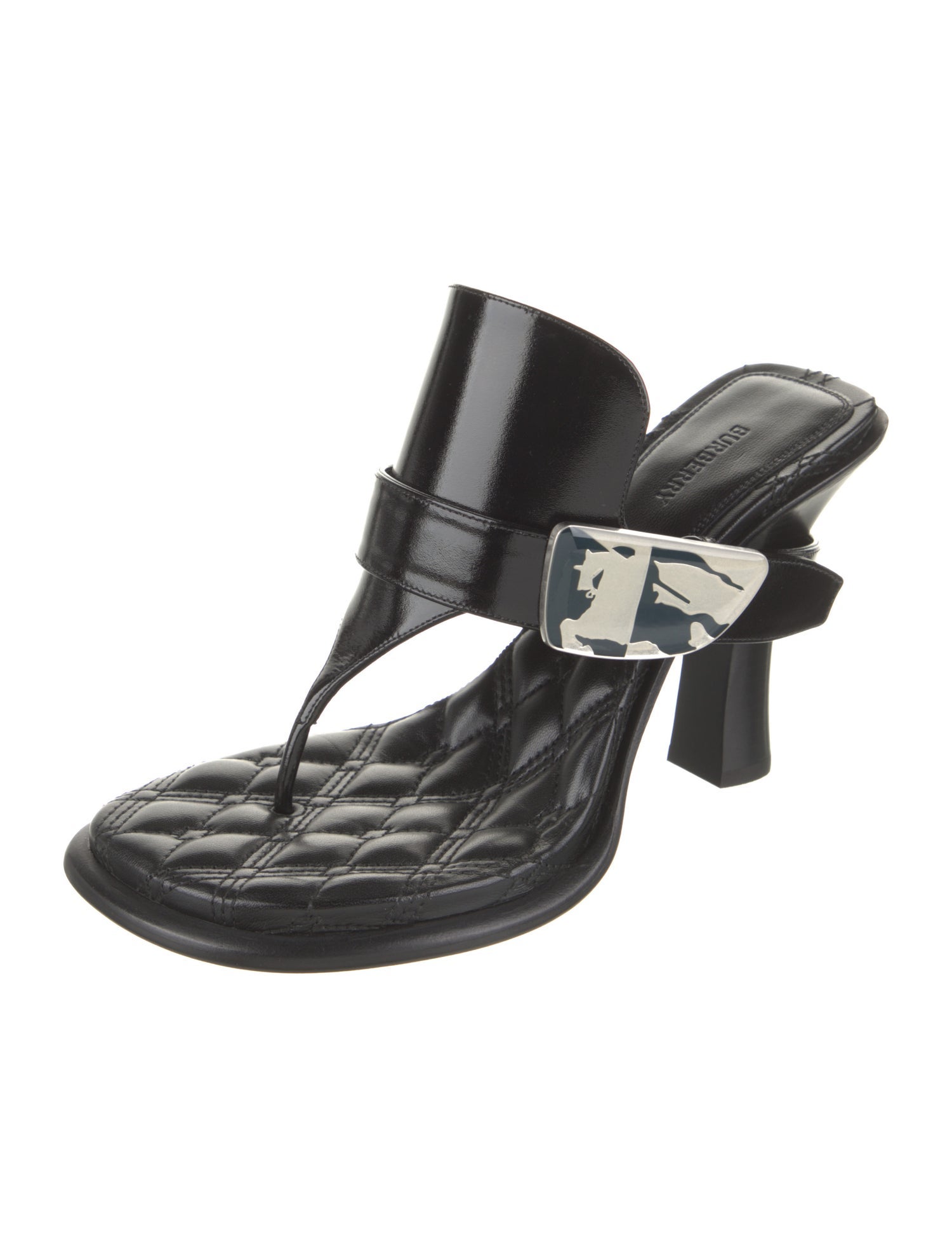 Burberry Leather Flip Flops w/ Tags