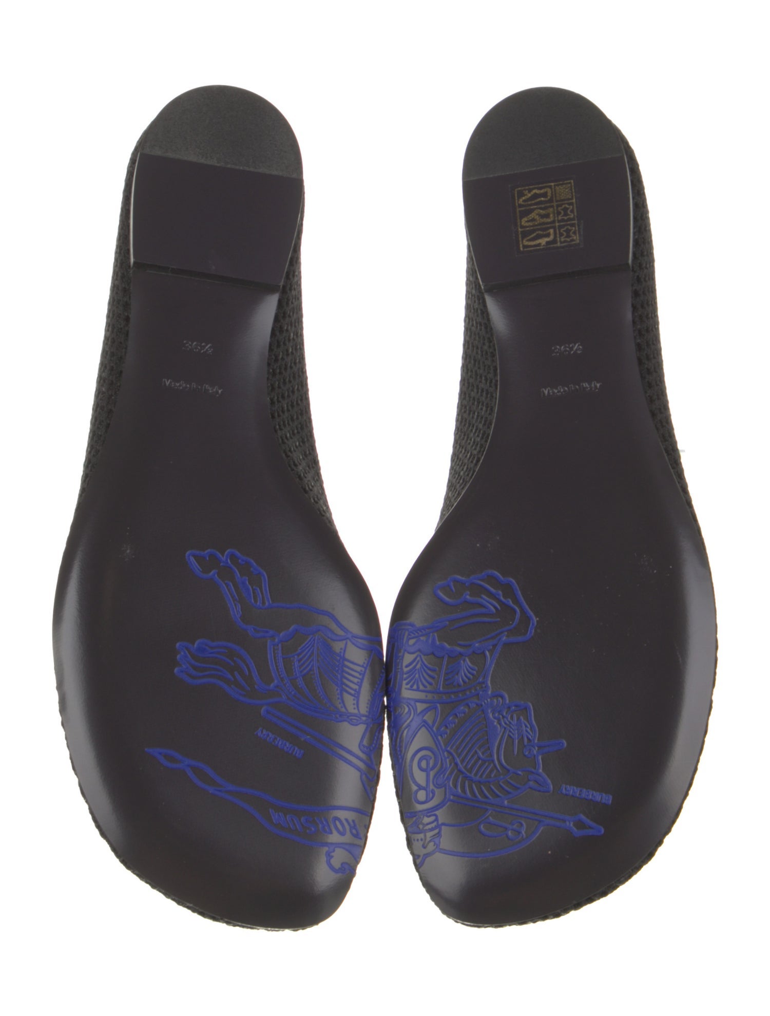 Burberry Mesh Embroidered Accent Flats