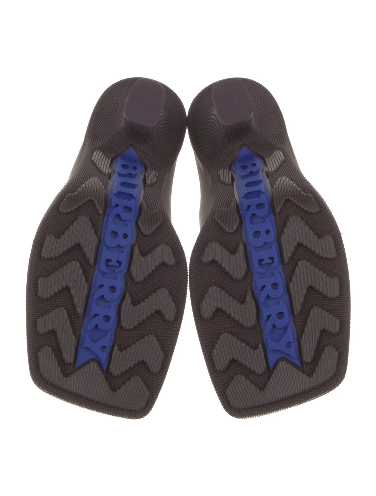 Burberry Rubber Graphic Print Mules