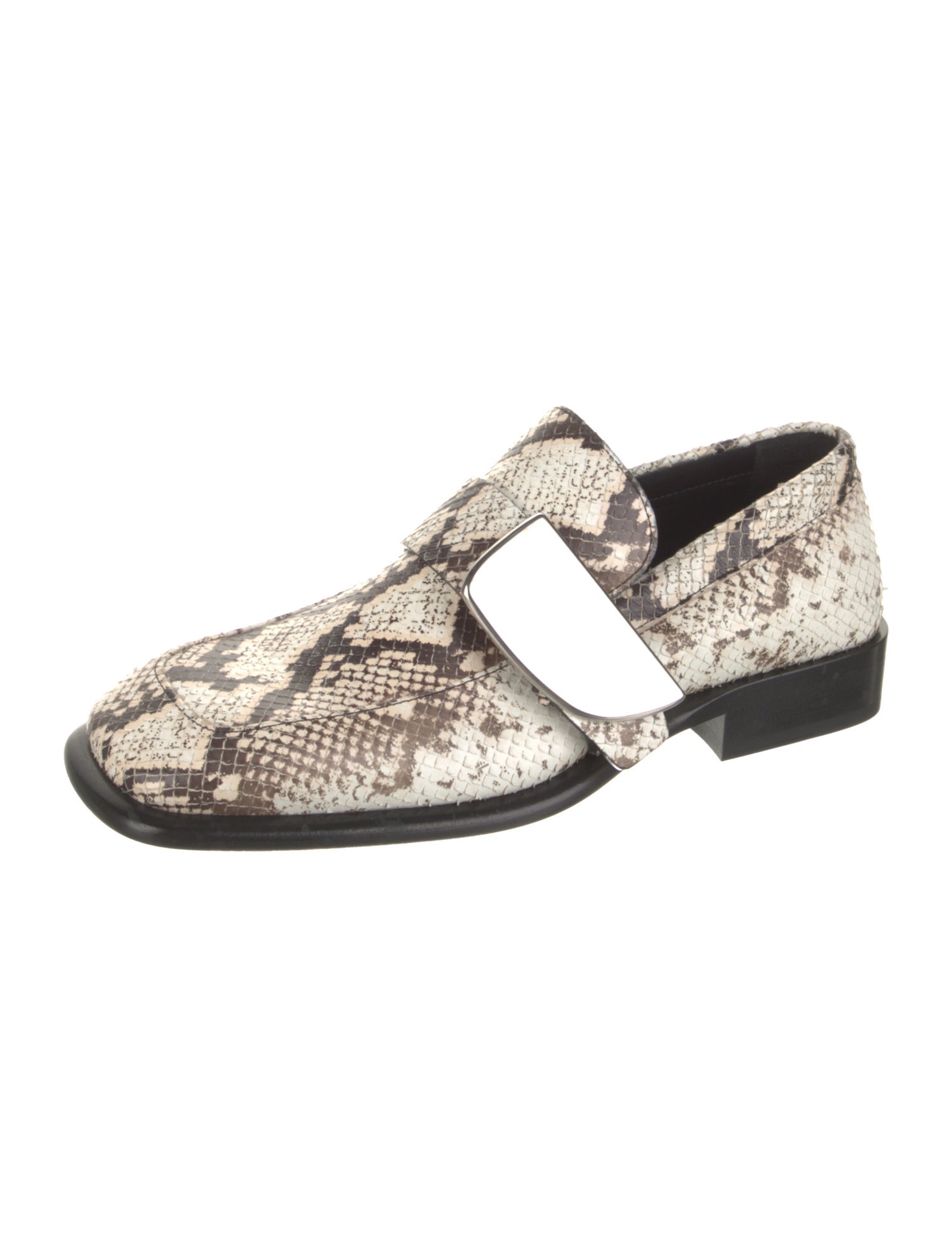 Burberry Python Animal Print Loafers