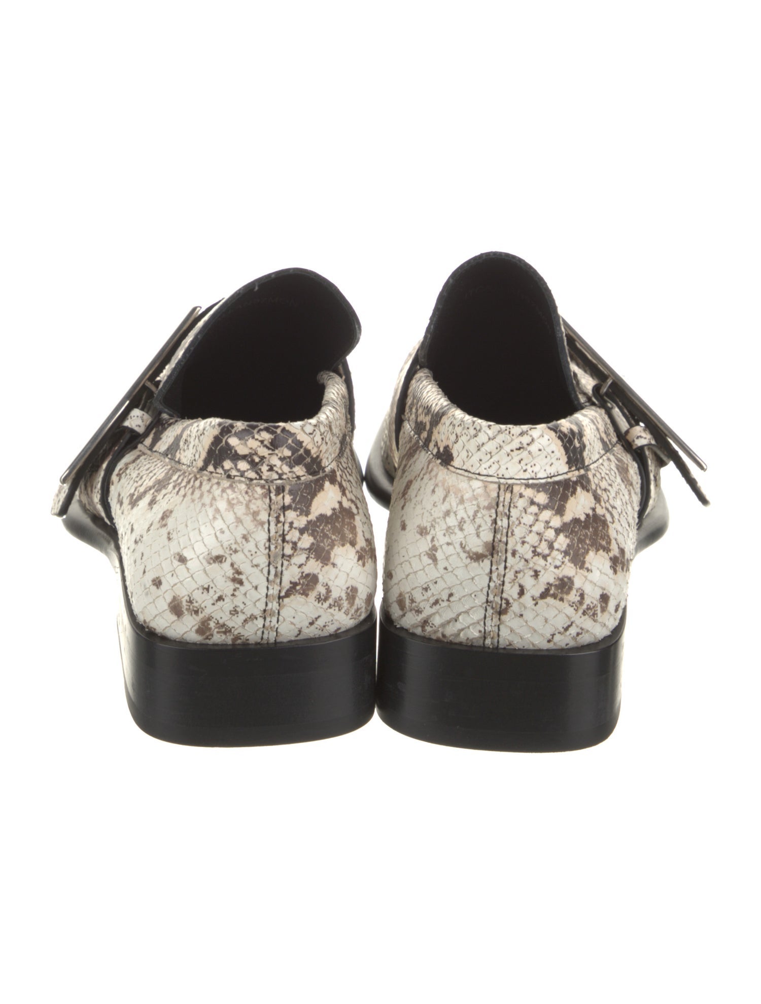 Burberry Python Animal Print Loafers