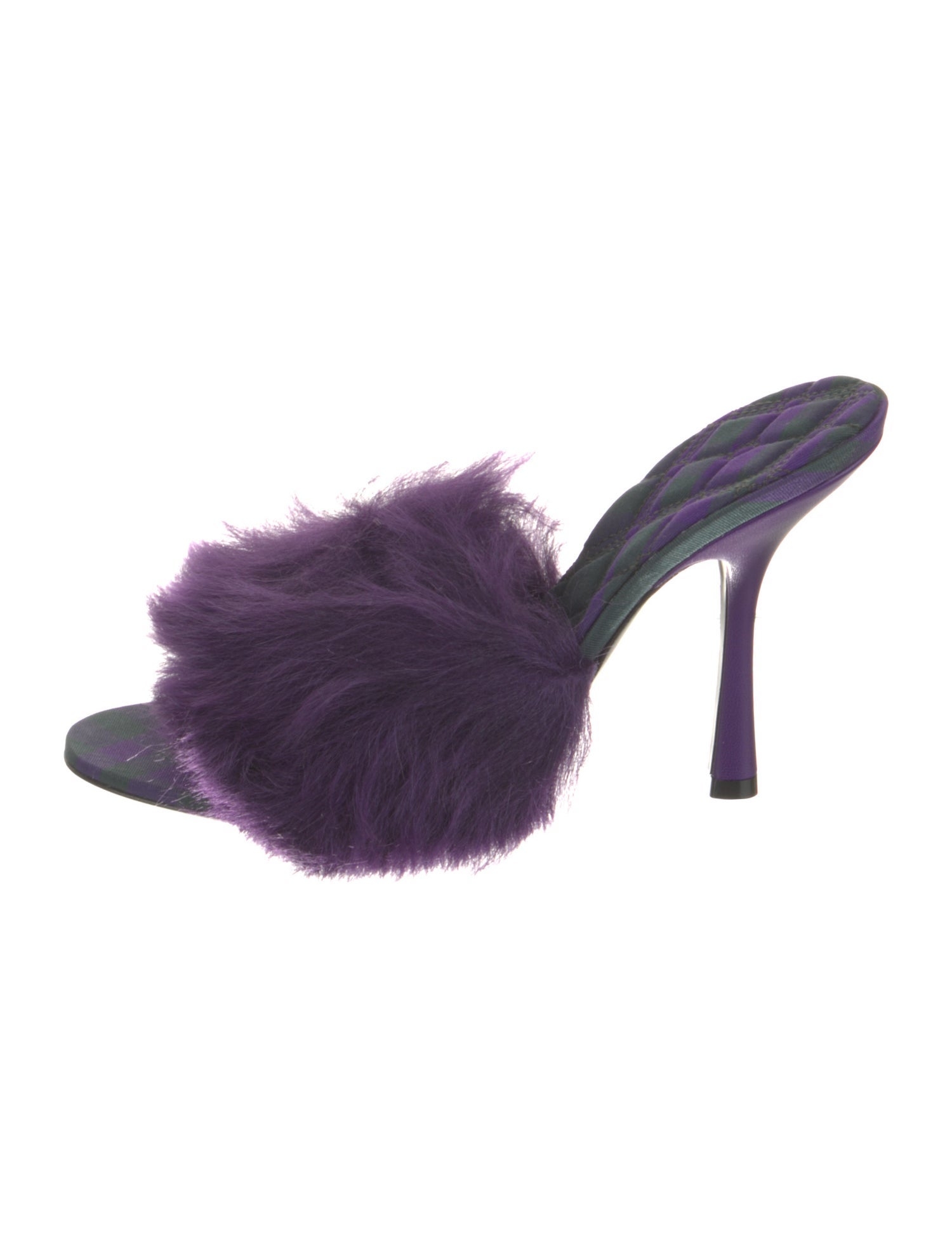 Burberry Faux Fur Slides