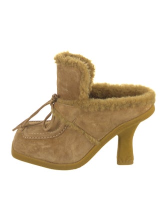 Burberry Suede Mules
