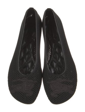 Burberry Mesh Embroidered Accent Flats
