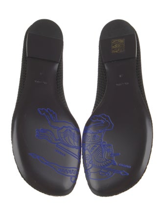 Burberry Mesh Embroidered Accent Flats