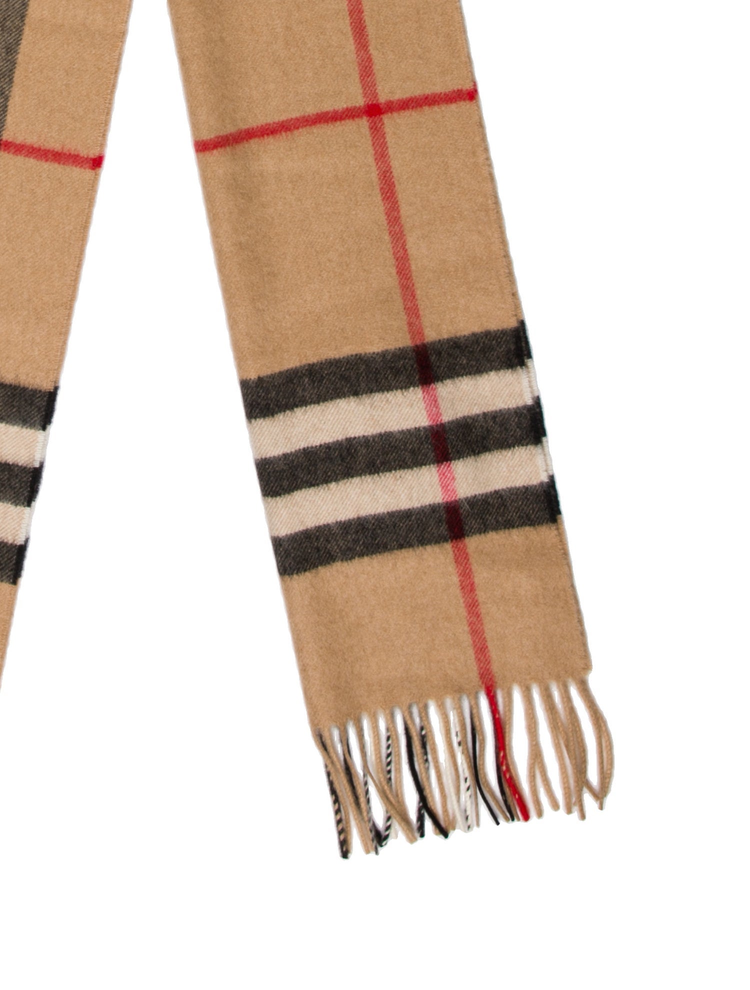 Burberry Cashmere Nova Check Pattern Scarf