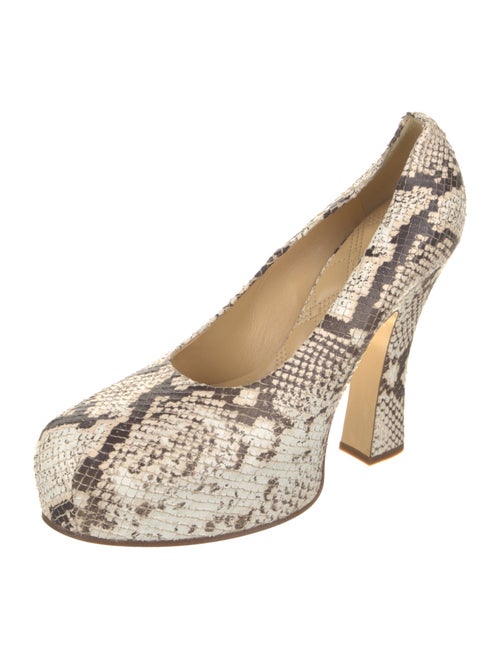 Burberry Snakeskin Animal Print Pumps