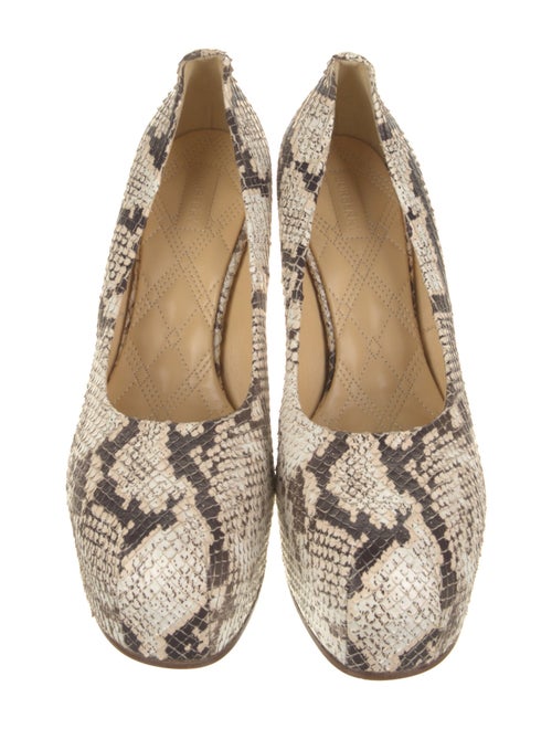Burberry Snakeskin Animal Print Pumps