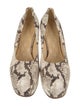 Burberry Snakeskin Animal Print Pumps