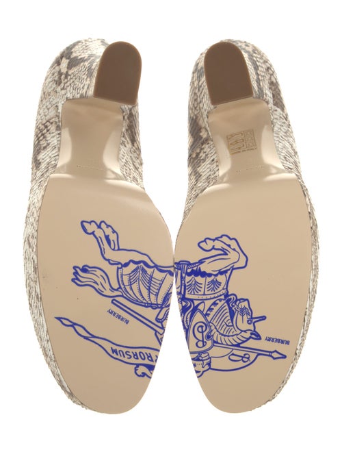 Burberry Snakeskin Animal Print Pumps