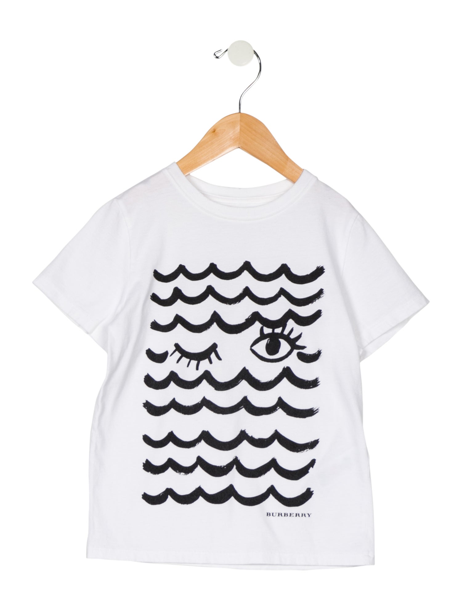 Burberry Girls Short Sleeve Cotton Graphic Shirt