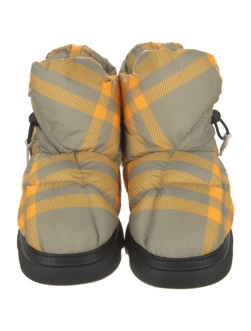 Burberry Rubber Plaid Print Rain Boots