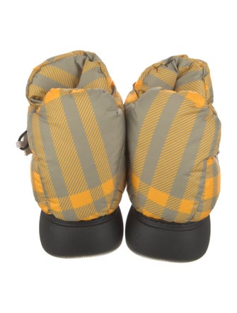 Burberry Rubber Plaid Print Rain Boots