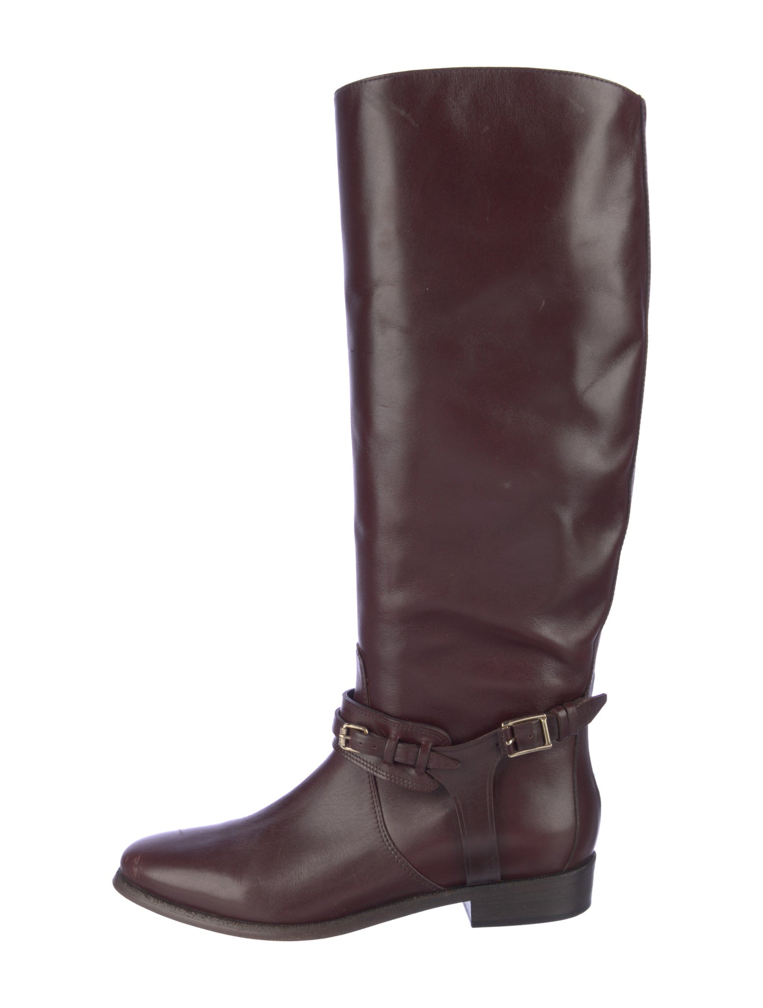 Burberry Leather Riding Boots