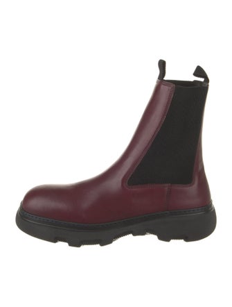 Burberry Leather Chelsea Boots