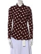 Burberry Prorsum Silk Printed Button-Up Top