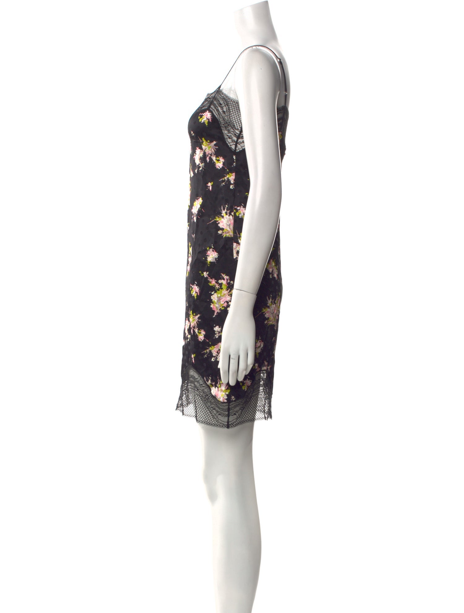 Burberry Floral Print Mini Dress