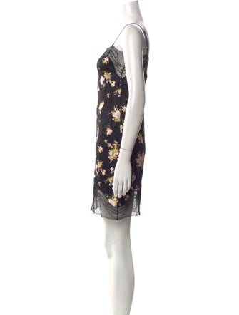 Burberry Floral Print Mini Dress