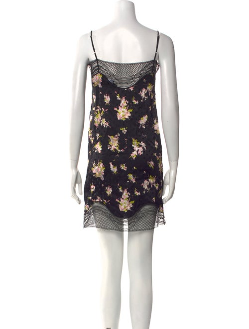 Burberry Floral Print Mini Dress
